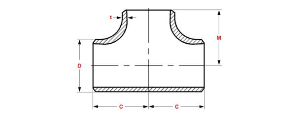 Тройник 0 штуцера трубы нержавеющей стали SCH20 ASME B16.9