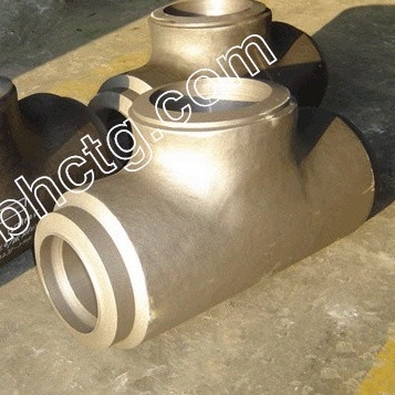 Asme A234 Wpb B16.9 Steel Pipe Tee Fittings Carbon 16" Xs Butt Welded Seamless T Shaped