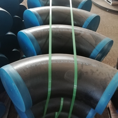 90 Degree Steel Pipe Elbow Astm A234 Asme B16.9 SCH10 SCH20 Thickness