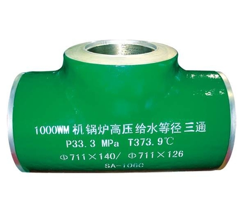 Sch 40 Butt Welded Tee , Astm A 234 Seamless Steel Pipe Tee