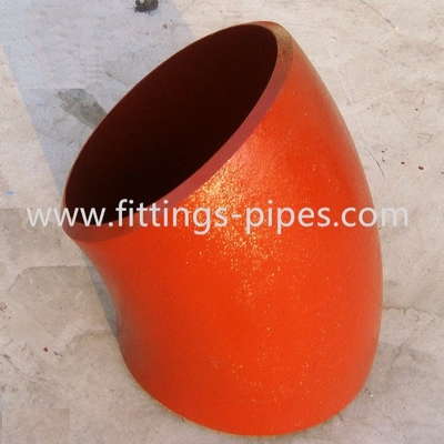 Hot Pushing Steel Pipe Elbow Fitting Dn200 Sch40 Thickness OEM ODM