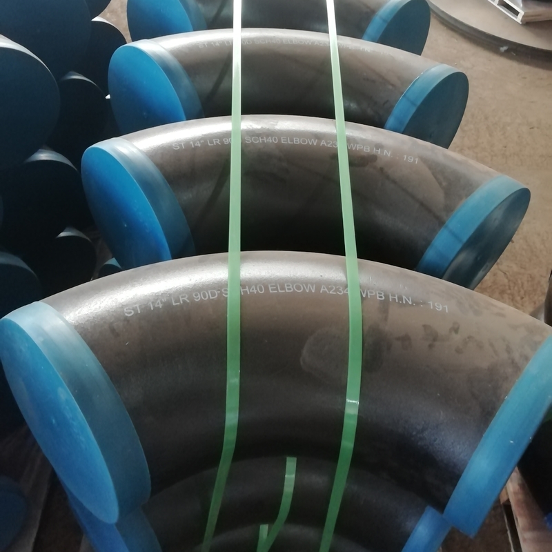 90 Degree Steel Pipe Elbow Astm A234 Asme B16.9 SCH10 SCH20 Thickness