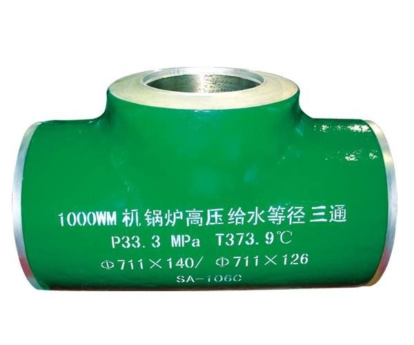 Sch 40 Butt Welded Tee , Astm A 234 Seamless Steel Pipe Tee